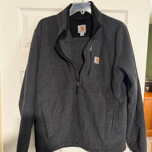 Carhartt Gray Half-Zip Pullover Fleece